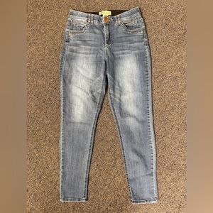 Democracy Jeans Women's 6 Blue Skinny Ankle Ab Technology Denim Stretch Cotton